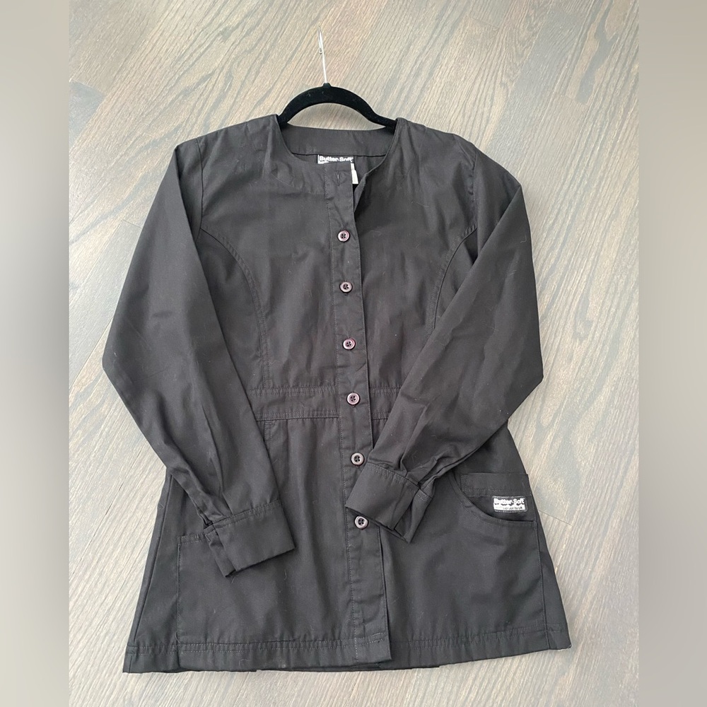 XS black scrub jacket